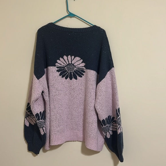 Free people in bloom sweater women size S oversized - Picture 5 of 11
